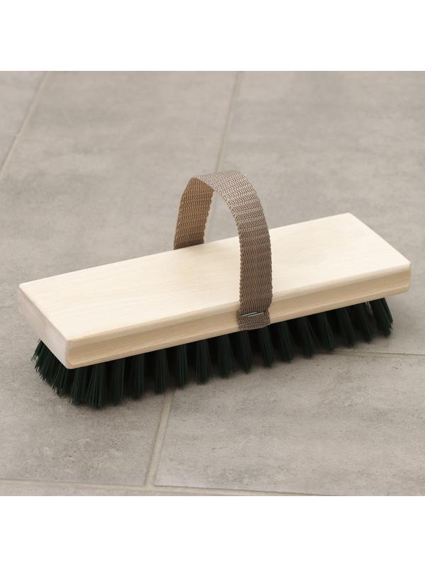 Щётка полотёрная с ремешком, 6-ти рядная, 22×7,5 см