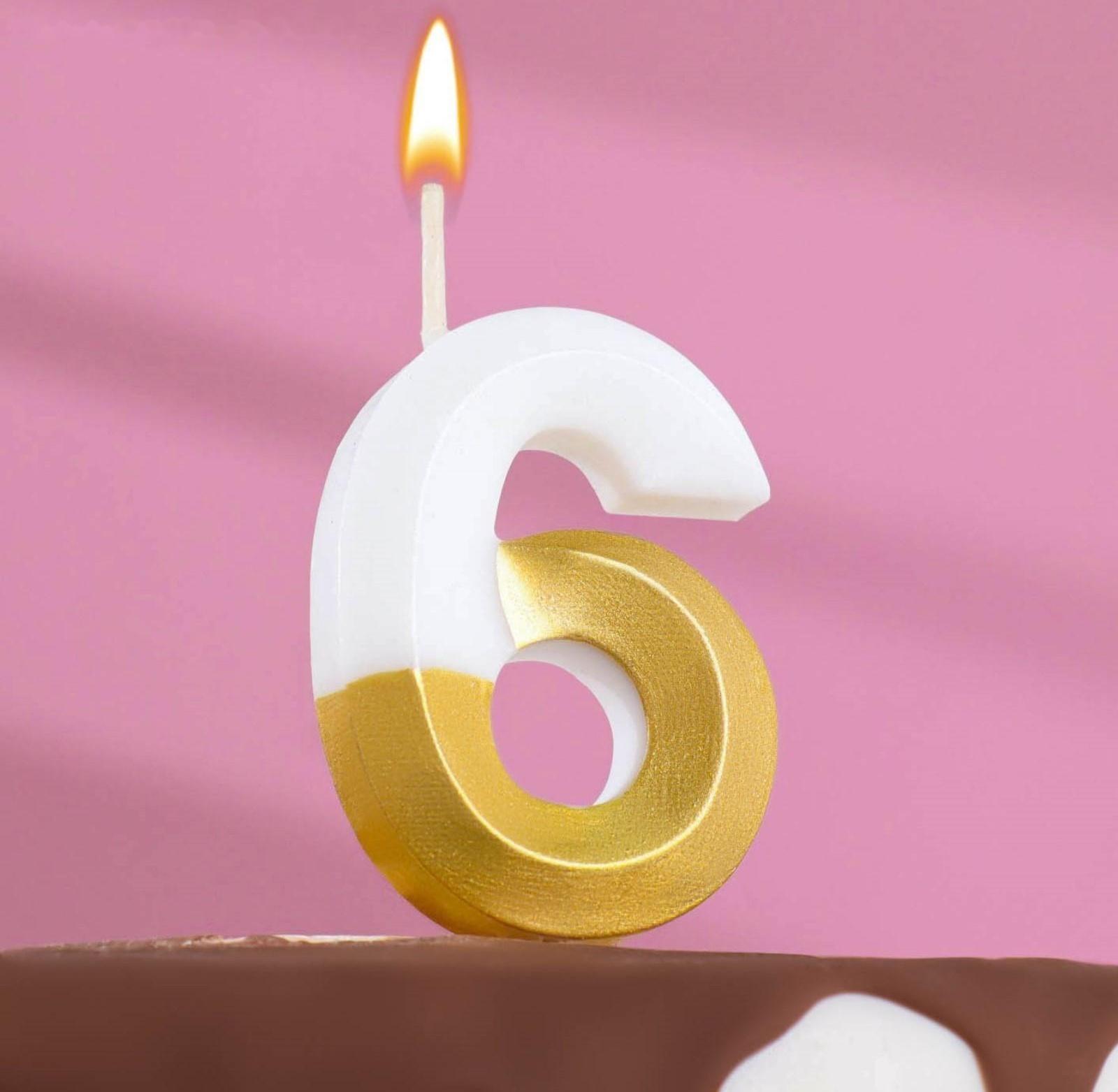 Свеча для торта на шпажке 