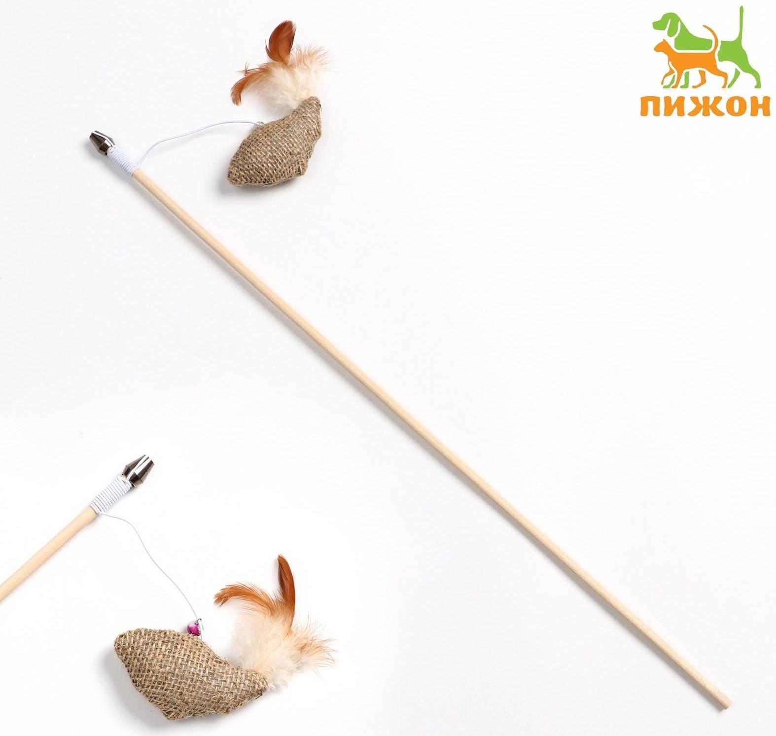 Дразнилка-удочка из эко-материалов 