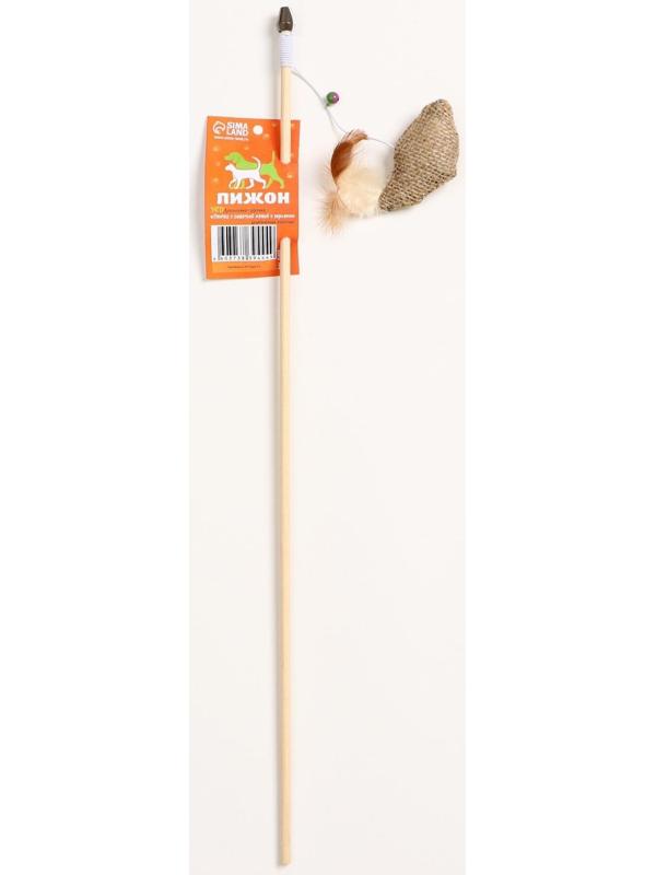 Дразнилка-удочка из эко-материалов 