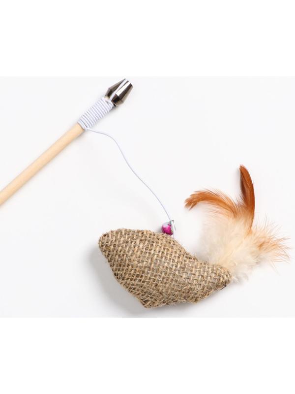 Дразнилка-удочка из эко-материалов 