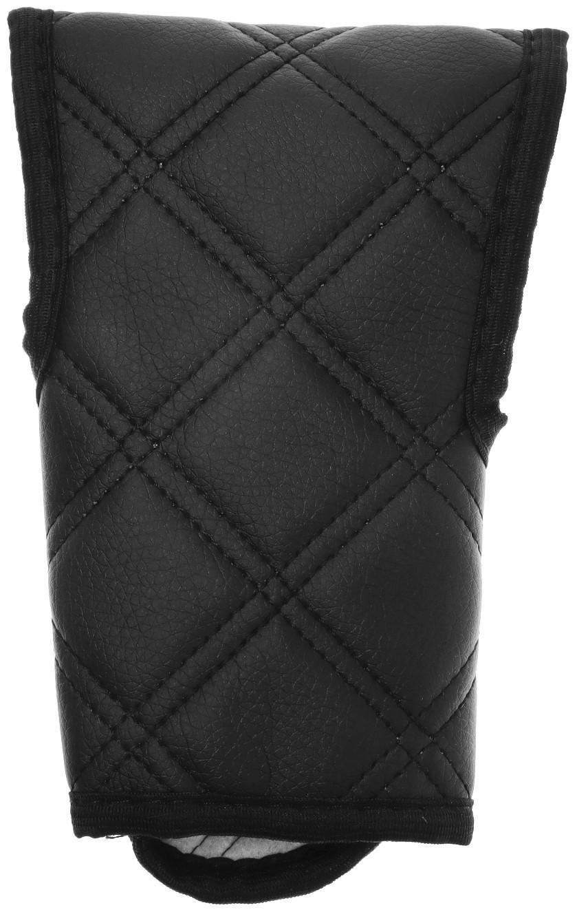 Чехол АКПП, экокожа, чёрный