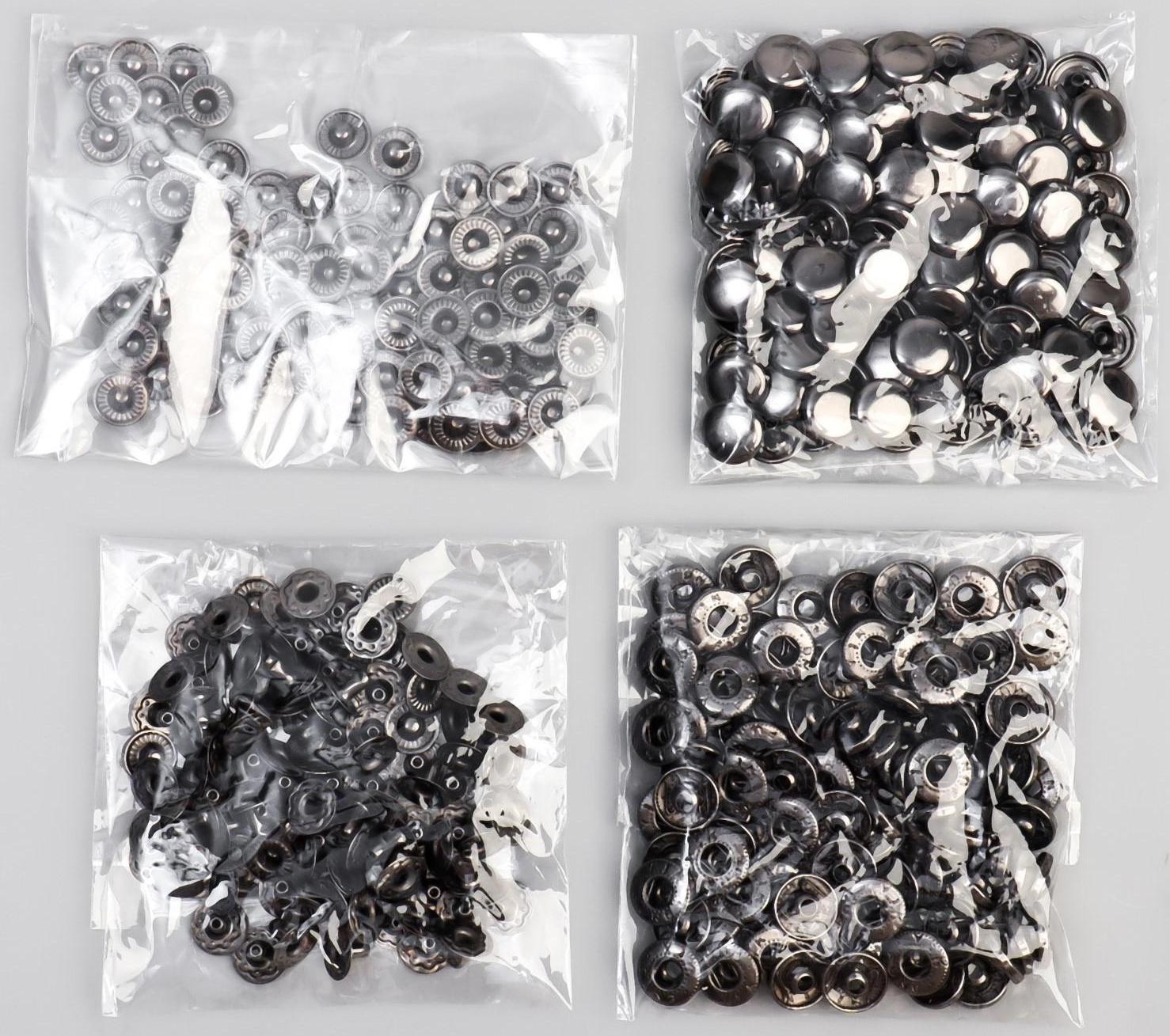 Кнопка установочная, Альфа, железная, d = 10 мм, цвет чёрный никель