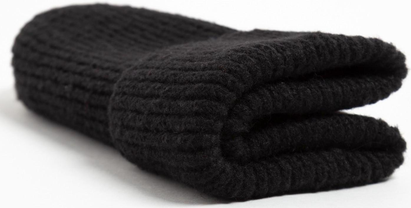 Шапка женская MINAKU с отворотом, размер 54-56, цвет чёрный