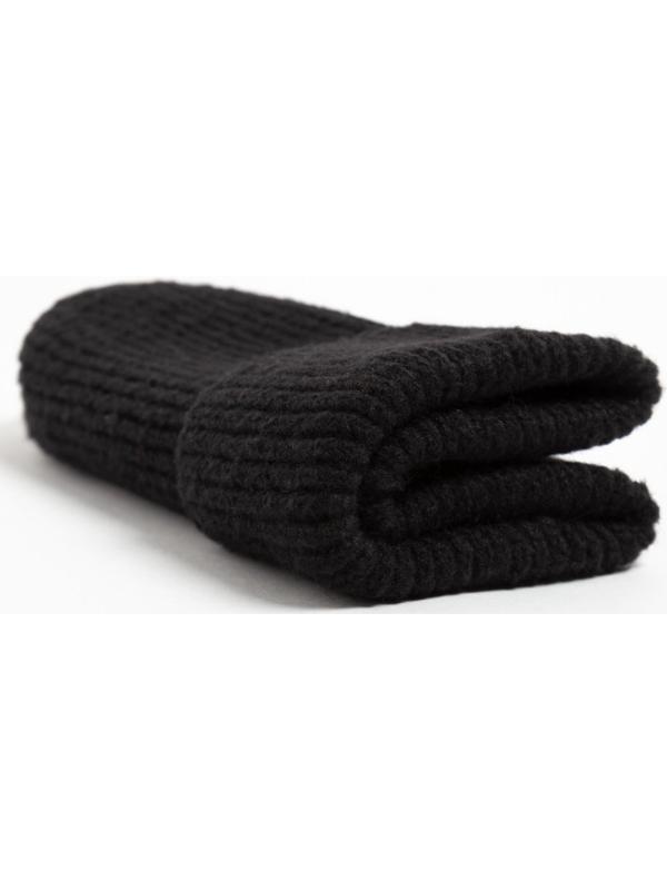 Шапка женская MINAKU с отворотом, размер 54-56, цвет чёрный