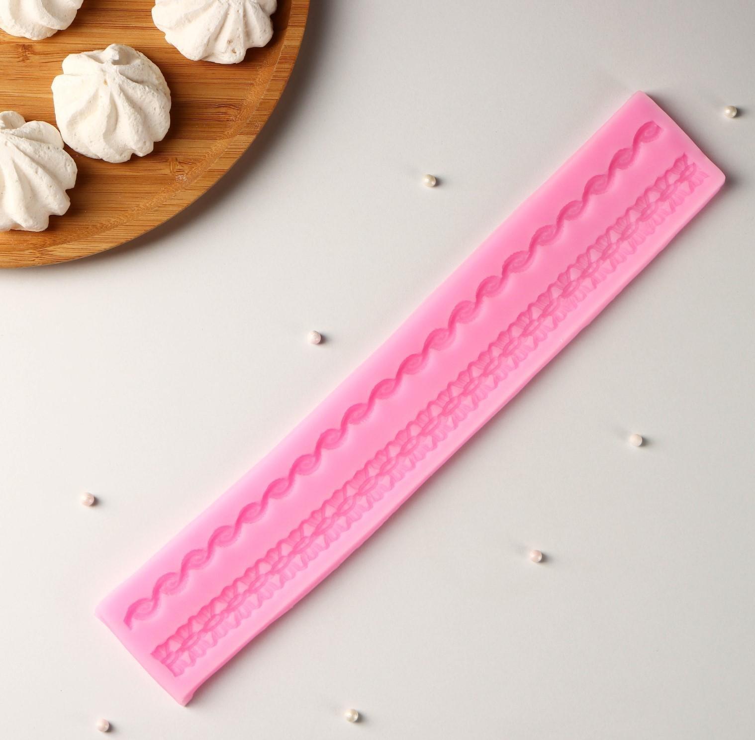 Молд «Креол», 30×5,3×0,7 см, цвет розовый