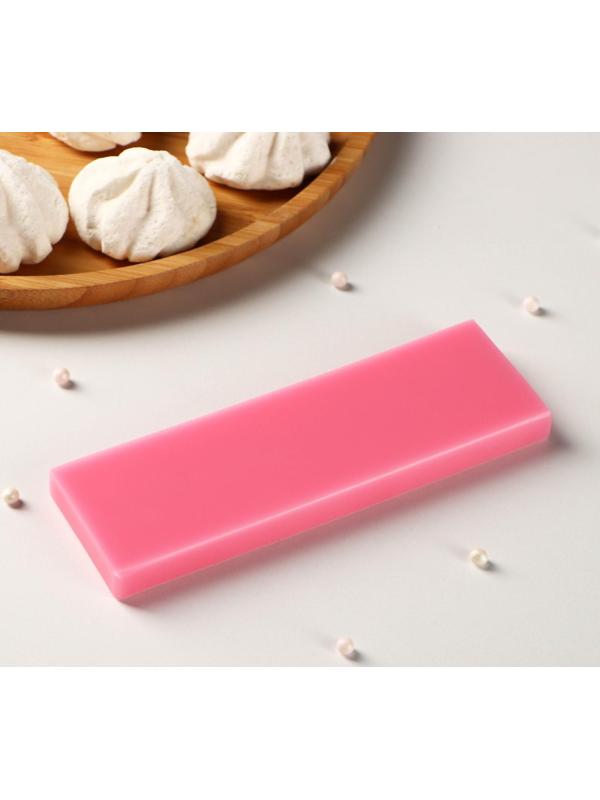 Силиконовый молд Доляна «Клавиатура», 14,5×4,5×1 см, цвет розовый