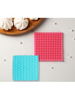 Молд «Текстура», 9,3×9,3×0,6 см, цвет розовый