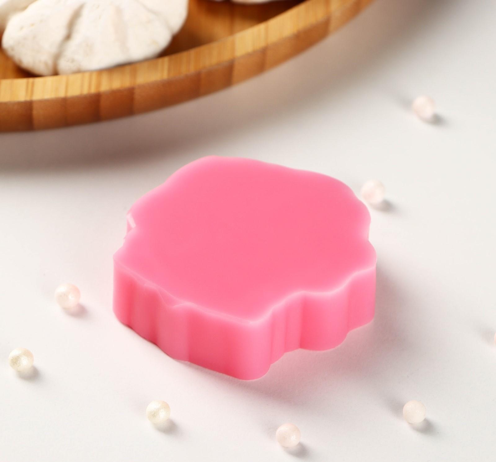 Силиконовый молд Доляна «Дикая роза», 5,5×5×1,5 см, цвет розовый