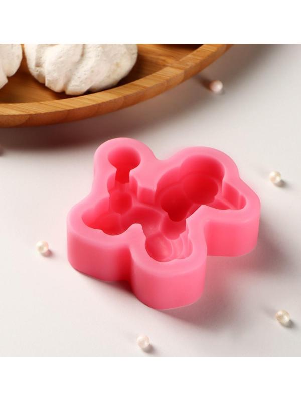 Силиконовый молд «Надувной пудель», 7×6,8×2 см, цвет розовый