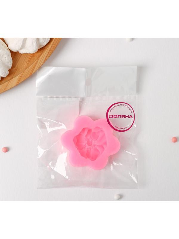 Силиконовый молд Доляна «Фиалка», d=6 см, цвет розовый