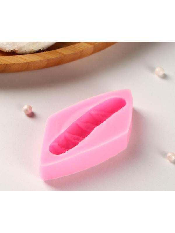 Силиконовый молд «Багет», 7,5×3,5×1,5 см, цвет розовый