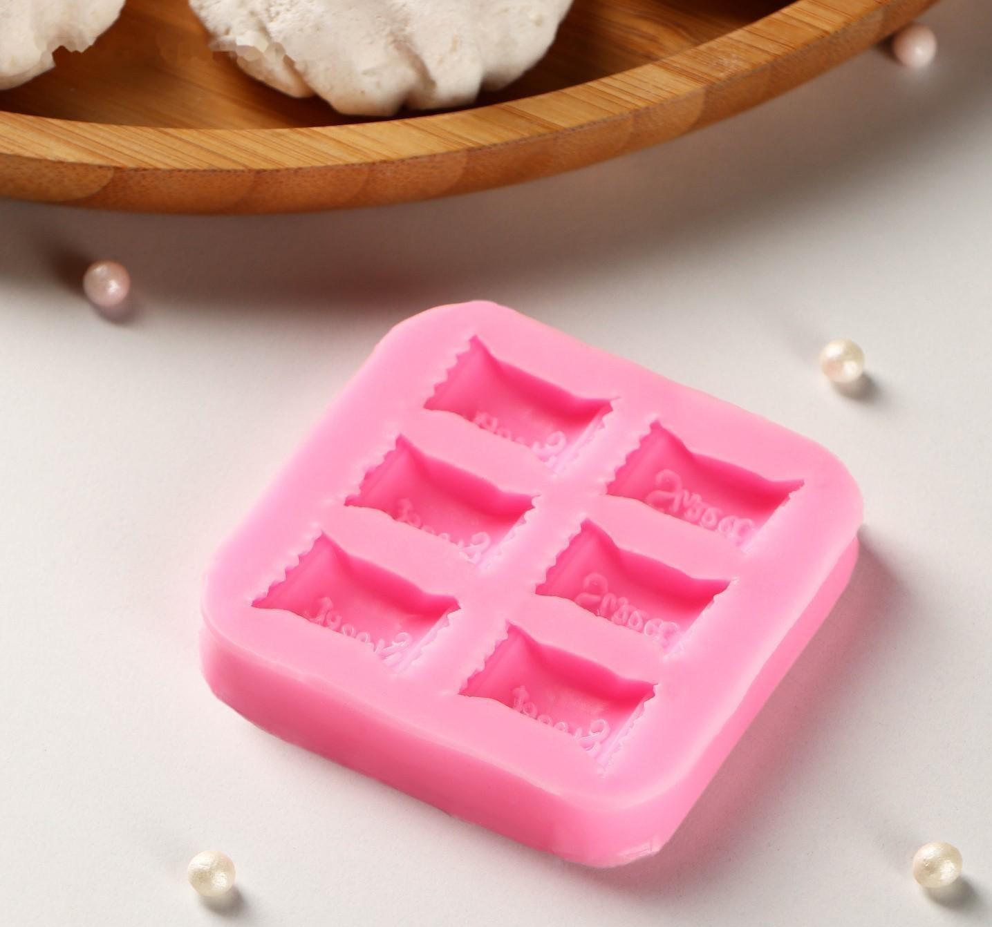 Молд Sweet, 6×6×1 см, цвет розовый