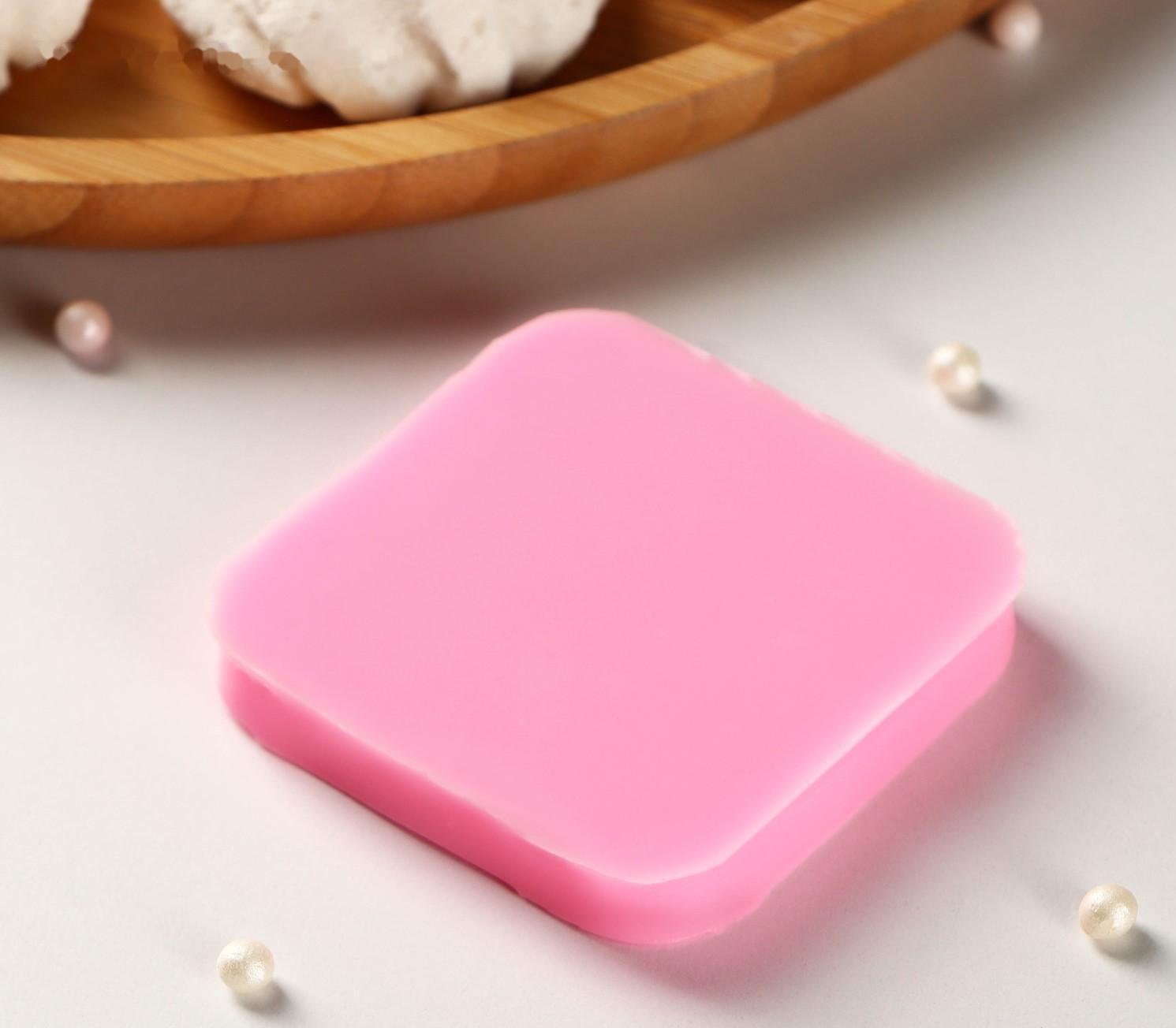 Молд Sweet, 6×6×1 см, цвет розовый