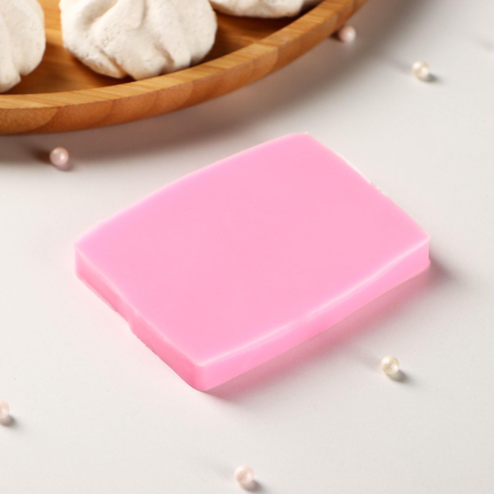 Силиконовый молд Доляна «Шоколадки», 8,5×6,5×0,8 см, цвет розовый