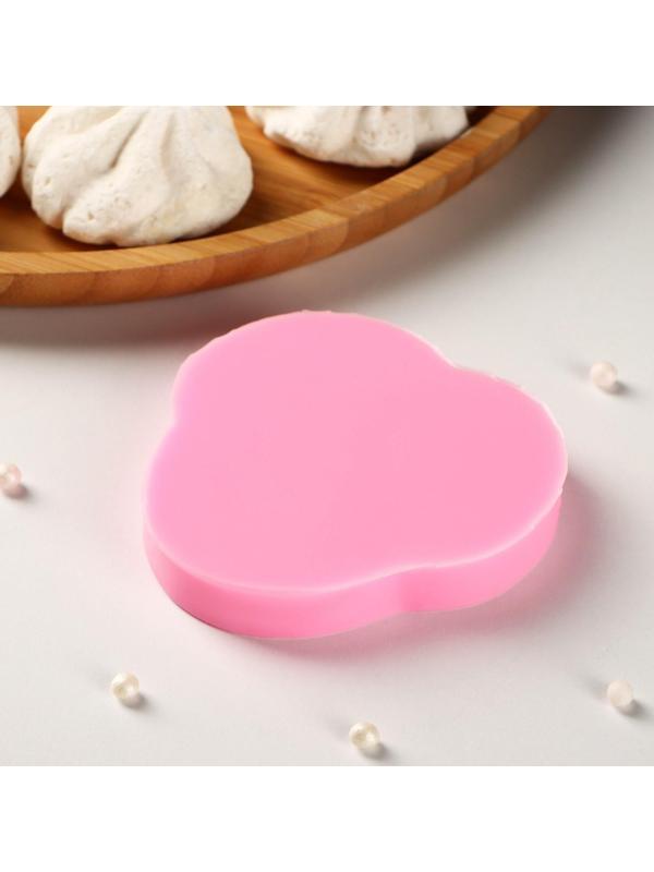 Силиконовый молд «Лагуна», 8×7,5×1 см, цвет розовый