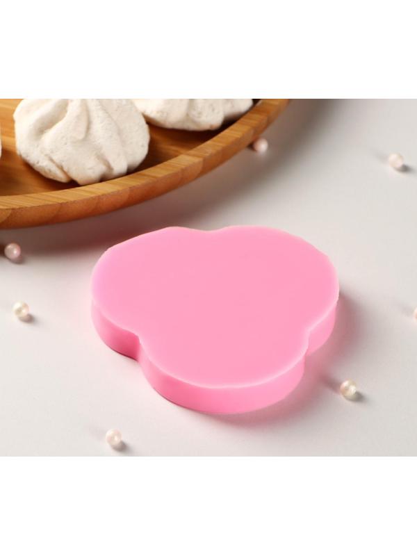 Силиконовый молд «Океан», 8×7,5×1 см, цвет розовый