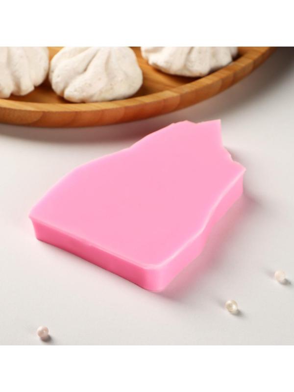 Силиконовый молд Доляна «Сказочный замок», 11×7,5×1,3 см, цвет розовый