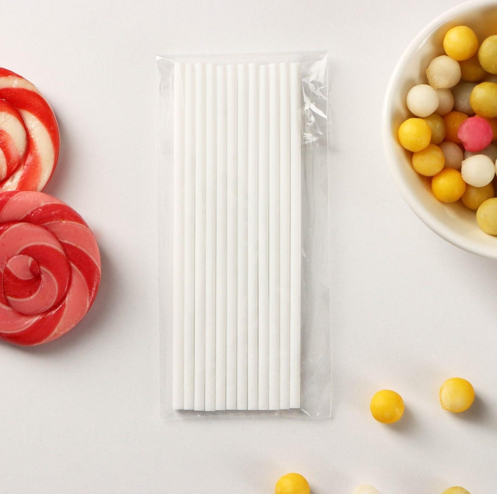 Форма для леденцов Доляна «Цифры-мальчики», 22×14×1 см, 10 ячеек (5,5×3,5 см), с палочками, цвет синий