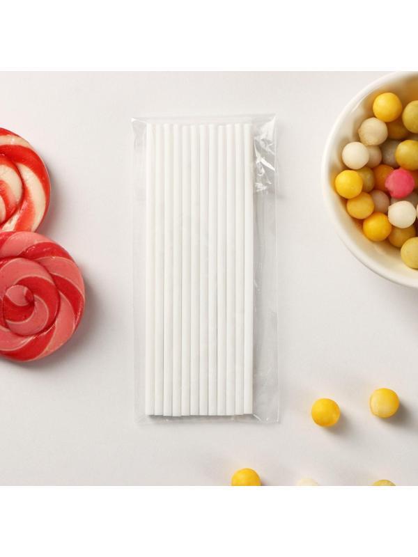 Форма для леденцов Доляна «Цифры-мальчики», 22×14×1 см, 10 ячеек (5,5×3,5 см), с палочками, цвет синий