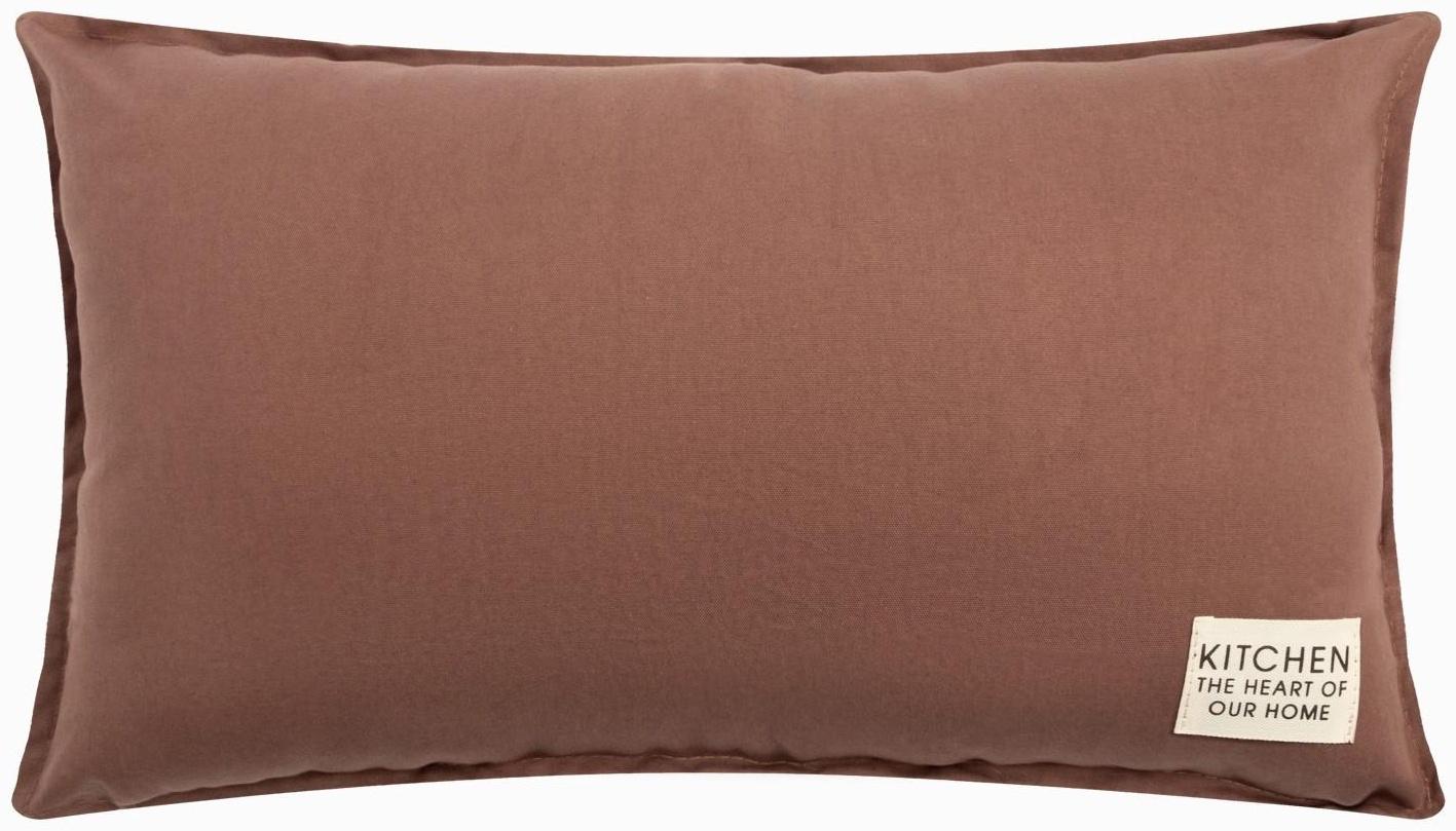 Подушка Этель, 30х50+1 см, коричневый, 100% хлопок