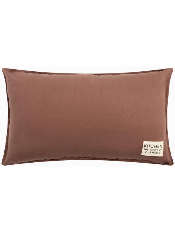 Подушка Этель, 30х50+1 см, коричневый, 100% хлопок