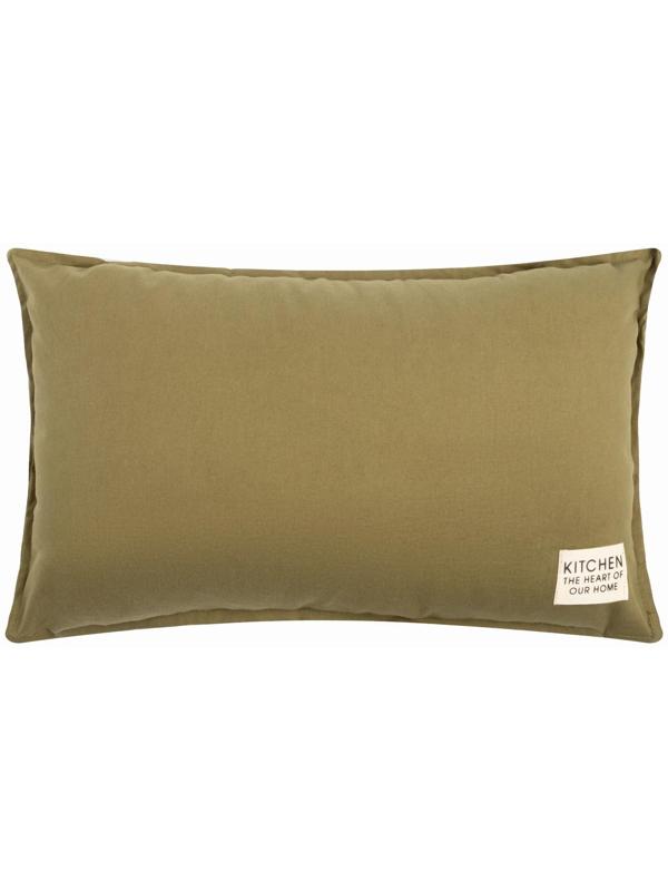 Подушка Этель, 30х50+1 см, зеленый, 100% хлопок
