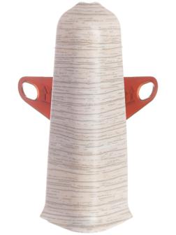 Угол наружный (внешний) с крепежом для плинтуса 85мм 