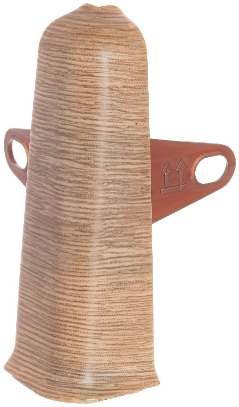 Угол наружный (внешний) с крепежом для плинтуса 85мм 