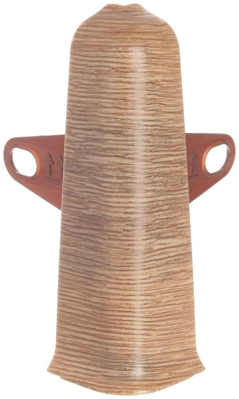 Угол наружный (внешний) с крепежом для плинтуса 85мм 