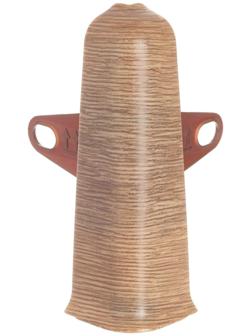 Угол наружный (внешний) с крепежом для плинтуса 85мм 