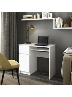 Стол письменный Мори левый 900х500х770 белый