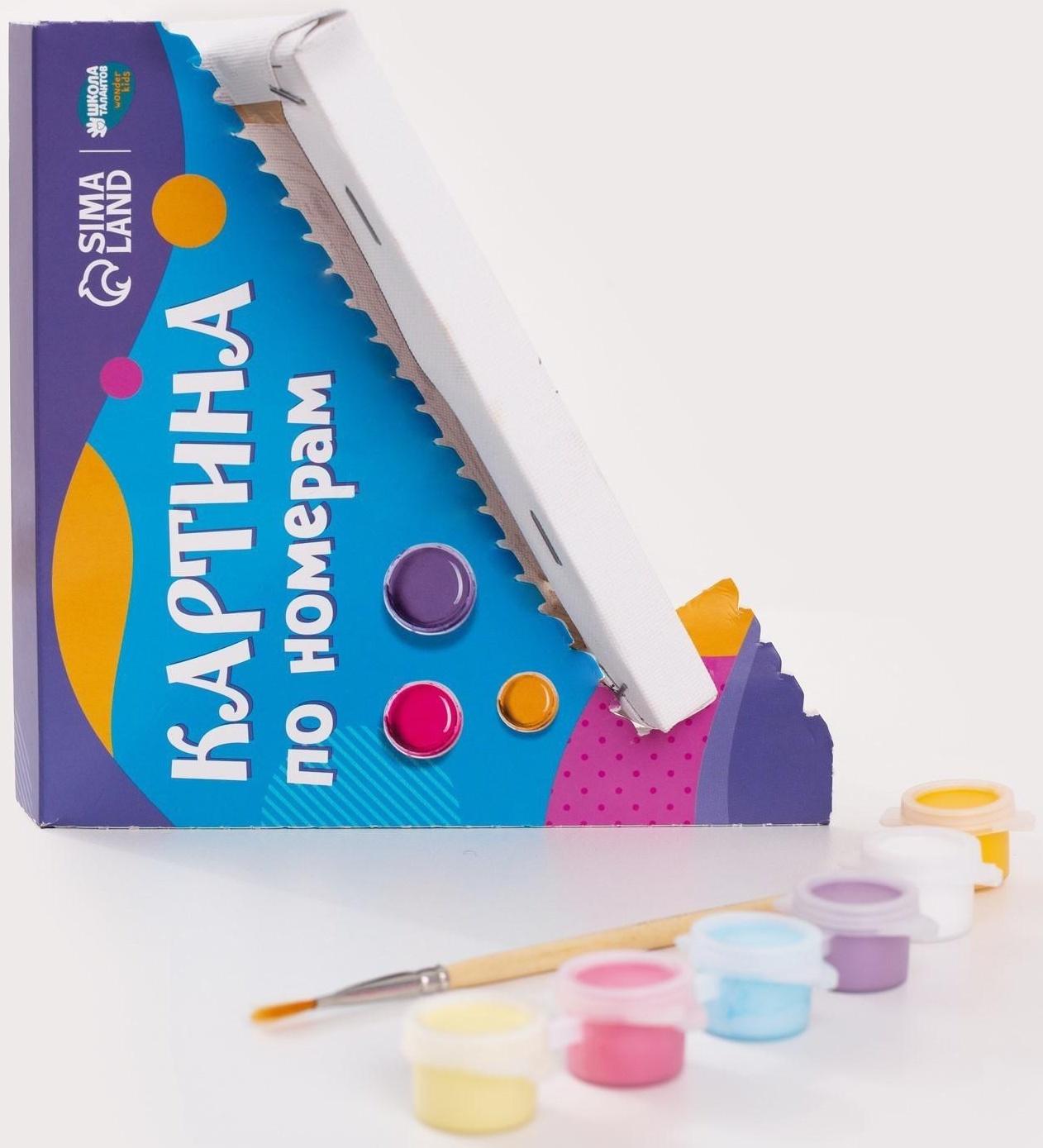 Картина по номерам на подставке «Крутая тачка» 15х15 см