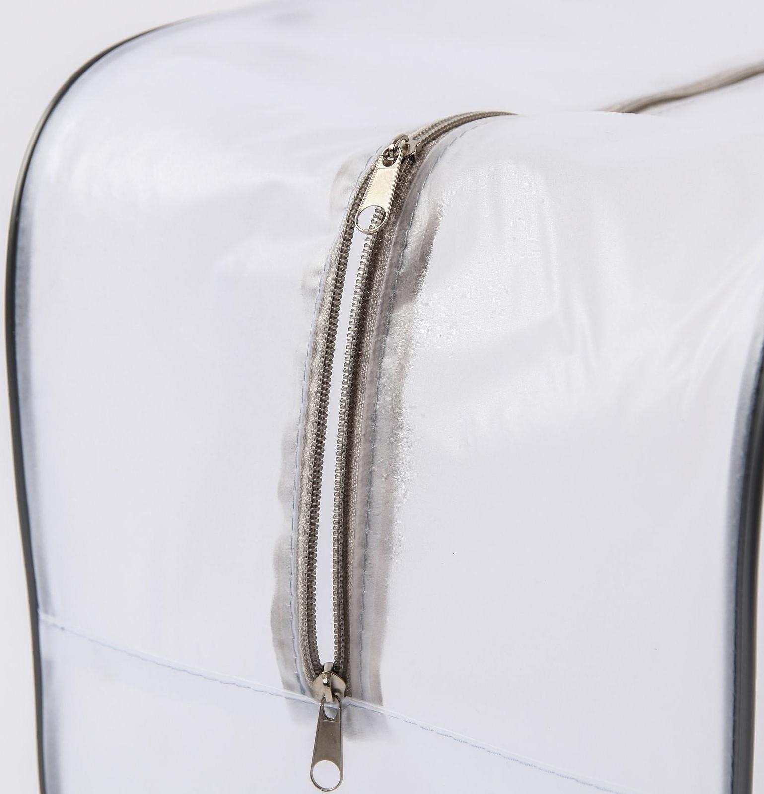 Сумка для роддома 30х50х25 ПВХ «Речной песок». цвет серый