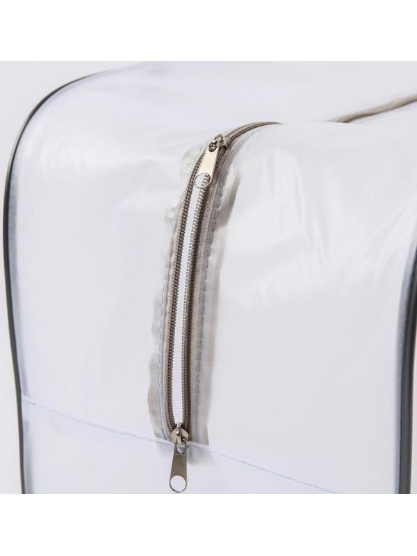 Сумка для роддома 30х50х25 ПВХ «Речной песок». цвет серый