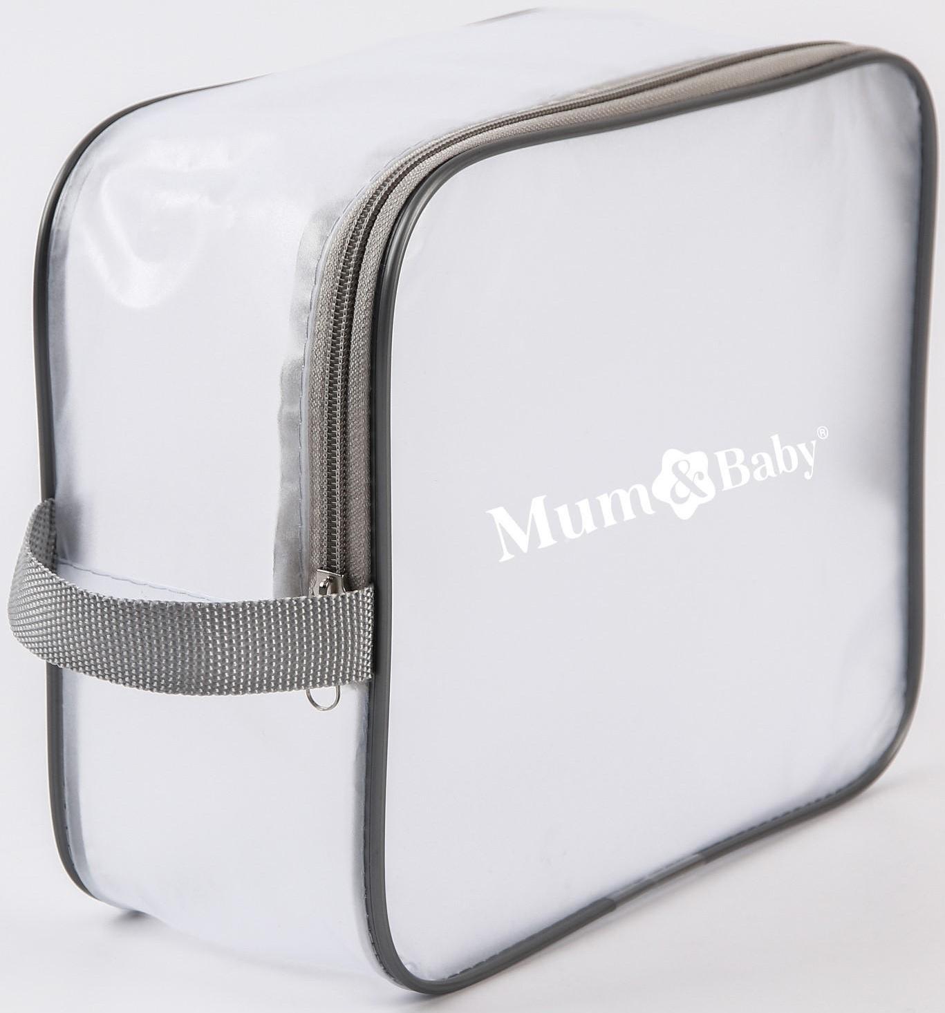 Набор сумок для роддома, комплект 3 в 1 №1, ПВХ «Речной песок». цвет серый