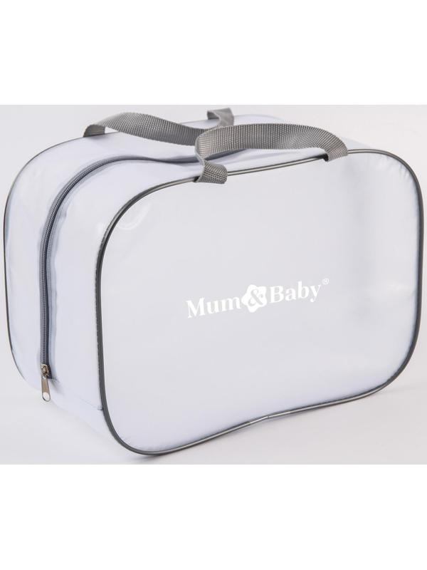 Набор сумок для роддома, комплект 3 в 1 №1, ПВХ «Речной песок». цвет серый