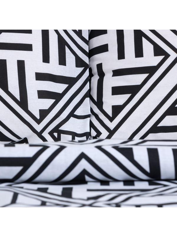 Постельное бельё Евро LoveLife «Этнический узор»: пододеяльник 200х217см+наволочка 50х70см-2шт, поплин