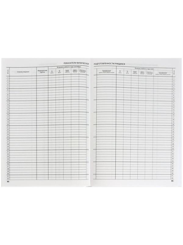 Классный журнал для 5-11 классов А4, 96 листов, твёрдая обложка, белый блок