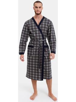 Халат мужской , цвет коричневый, размер 50