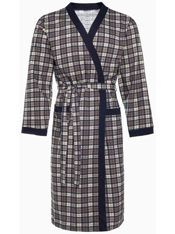 Халат мужской , цвет коричневый, размер 50