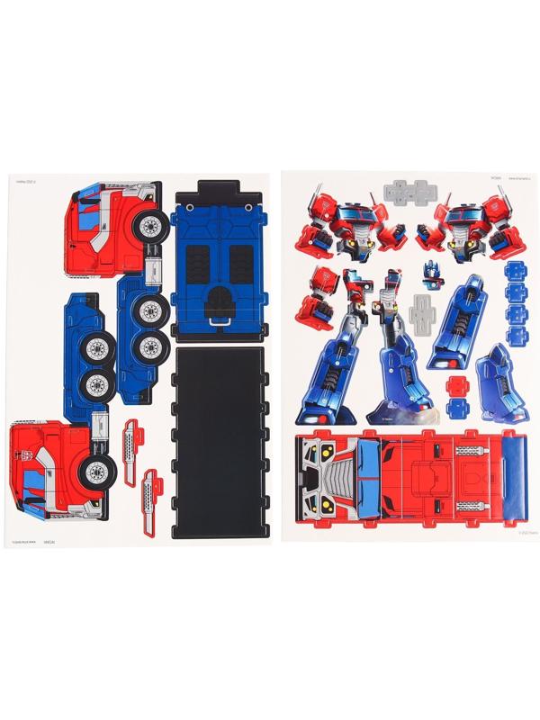 3D конструктор из пенокартона «Transformers, Оптимус прайм», 2 листа, Трансформеры