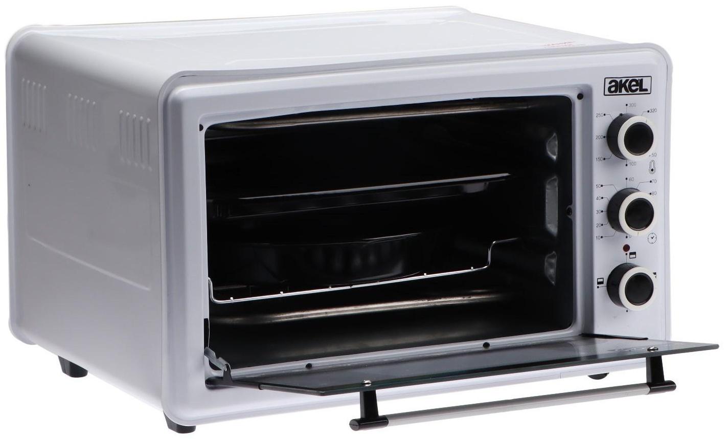 Мини-печь AKEL AF-730, 1300 Вт, 36 л, белая