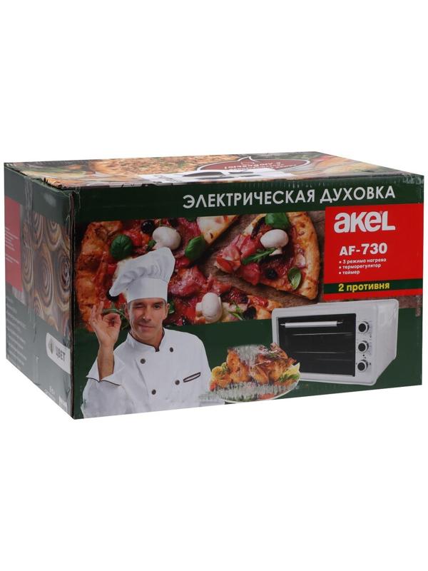 Мини-печь AKEL AF-730, 1300 Вт, 36 л, белая