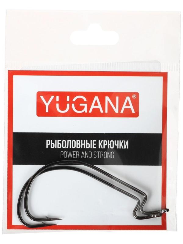 Крючки офсетные YUGANA Wide range worm, № 5/0, 2 шт.