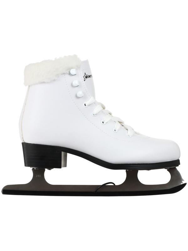 Коньки фигурные Winter Star с мехом, искусственная кожа, размер 40