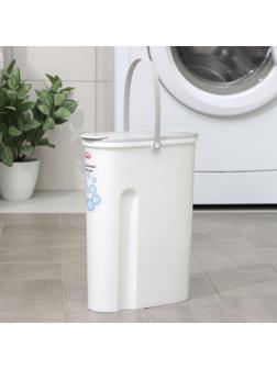 Контейнер для стирального порошка, 5 л, 11×24,6×32 см, цвет серый