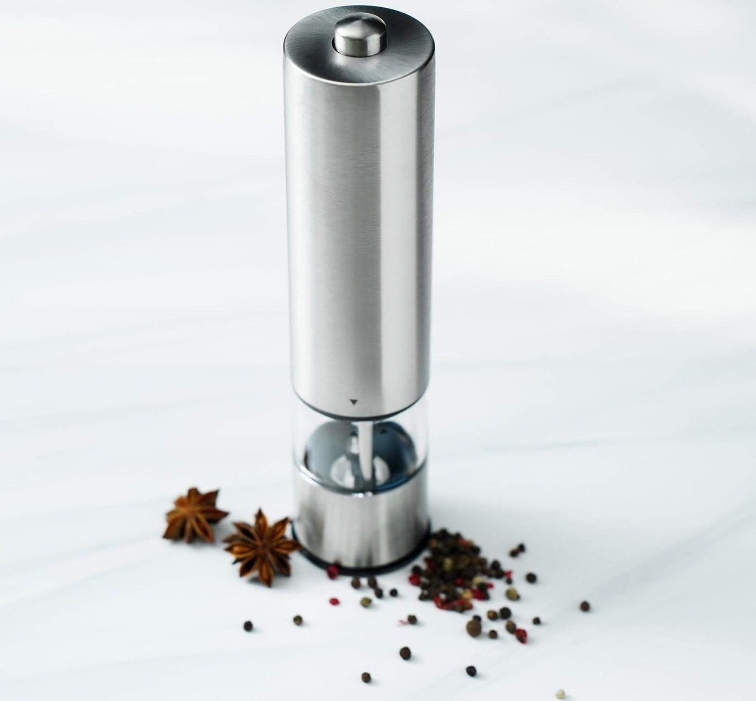 Мельница электрическая для специй Magistro Steel, с подсветкой, цвет серебряный
