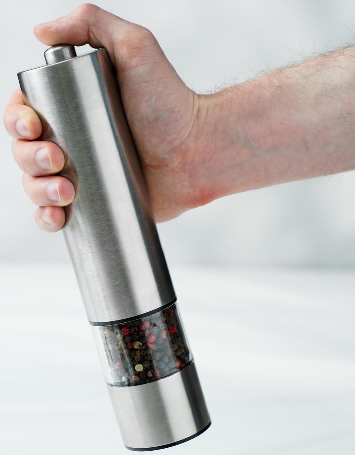 Мельница электрическая для специй Magistro Steel, с подсветкой, цвет серебряный