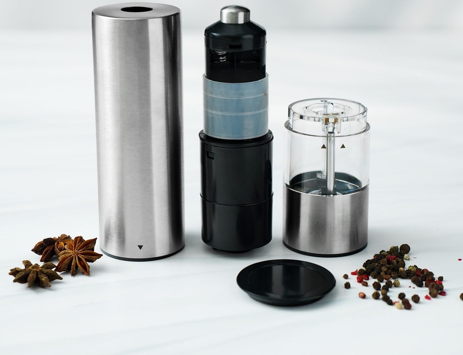 Мельница электрическая для специй Magistro Steel, с подсветкой, цвет серебряный